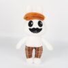Standing rabbit with a yellow hat and mustache Plush