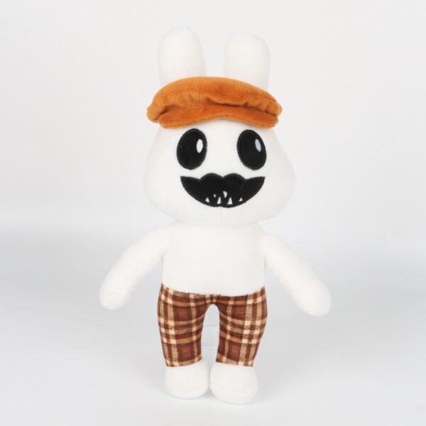 Standing rabbit with a yellow hat and mustache Plush