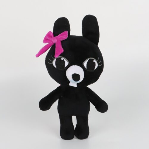 Black Rabbit with a Bow Plush