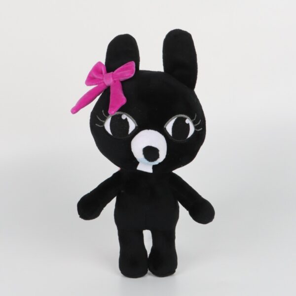 Black Rabbit with a Bow Plush